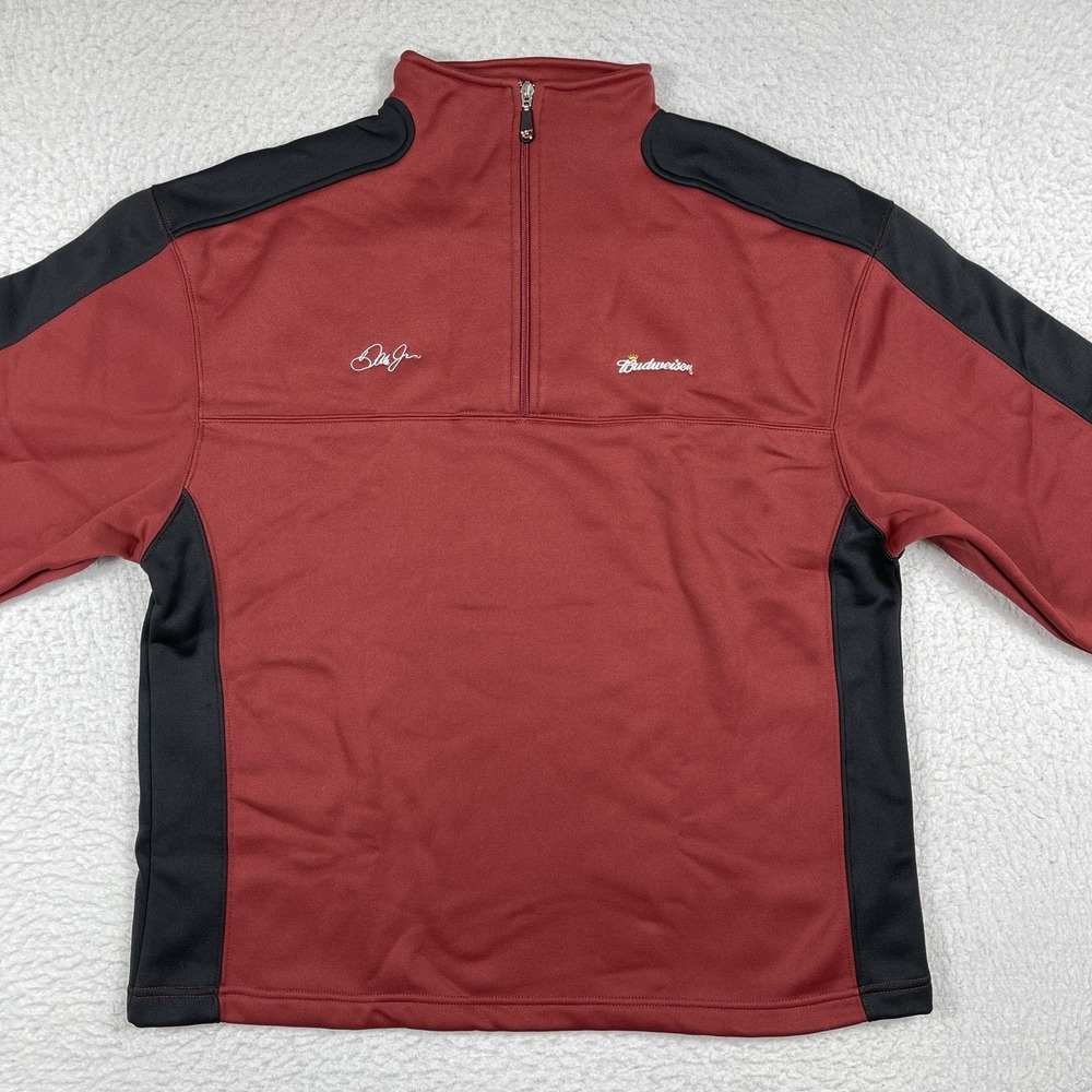 Chase Authentics Pullover Mens Large Dale Earnhardt Jr 8 Nascar Racing 1/4 Zip - Picture 8 of 14